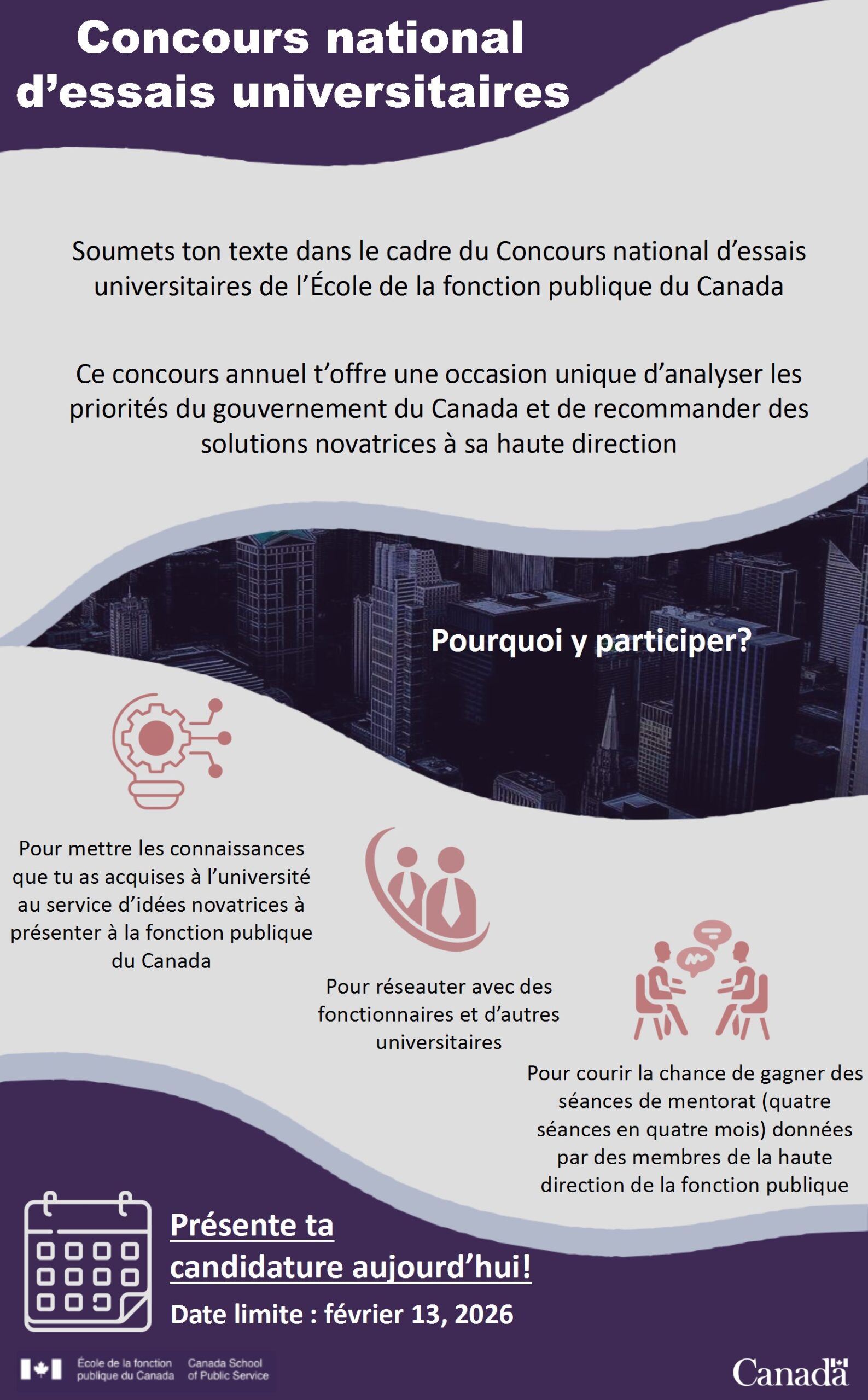 Le Concours national d'essais universitaires (CNEU) est ouvert aux ...
