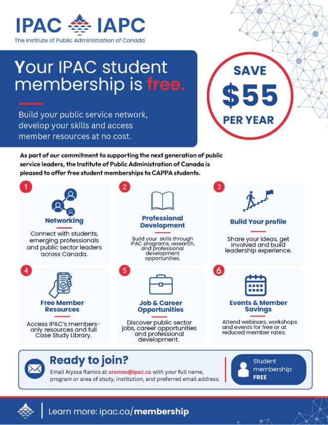 IPAC-IAPC Your IPAC Student membership is free. Save $55 per year. Learn more: ipac.ca/memership